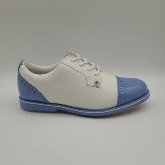 G/Fore Gallivanter Cap-Toe Women's Size 6 Snow Vista Blue Golf Shoes G4LS22EF04 - Picture 5 of 10